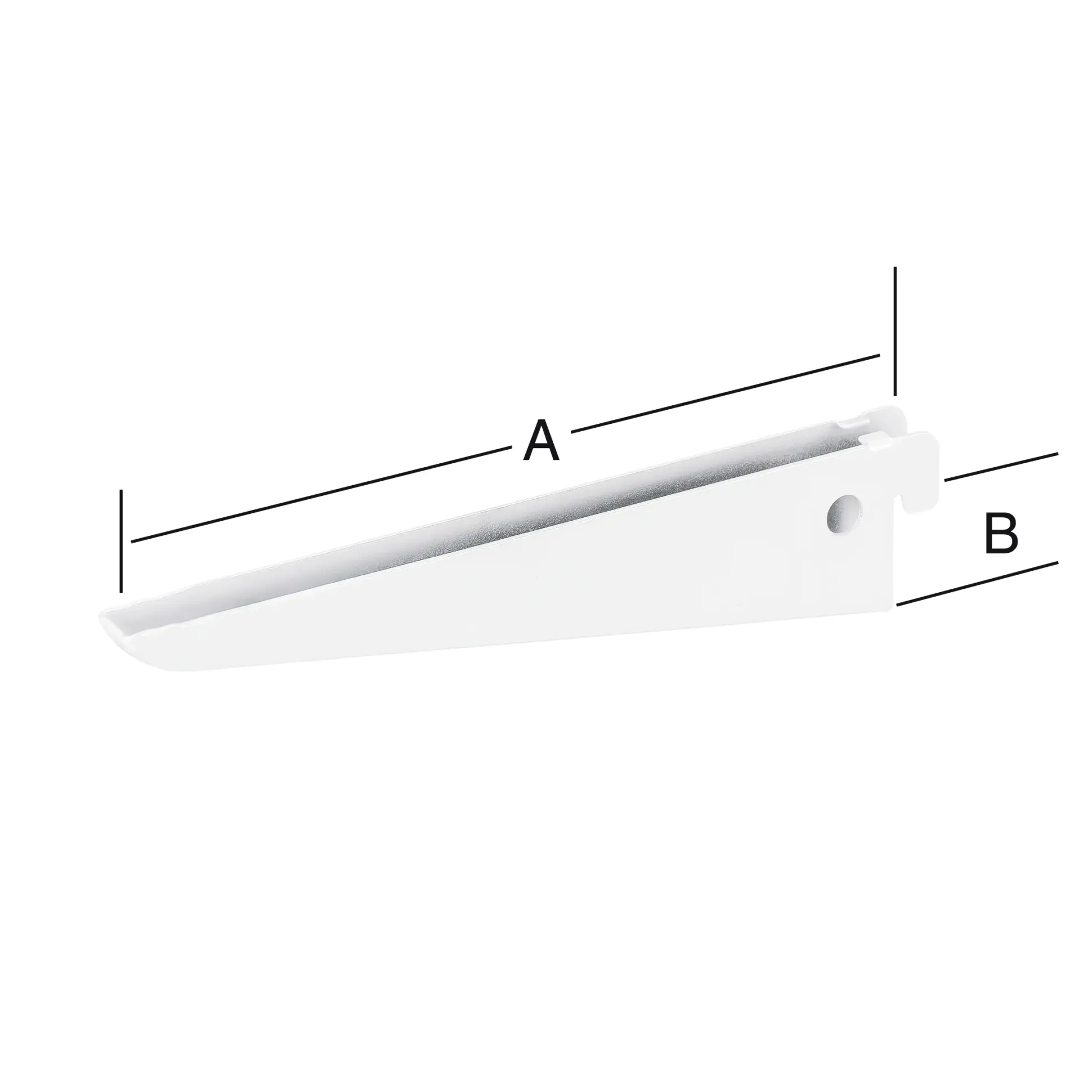 TrendLine Doppellochträger 2-reihig weiß 17 x 4 cm