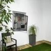 TrendLine Fliegenschutz-Fenster SLIM 120 x 150 cm anthrazit/anthrazit kürzbar