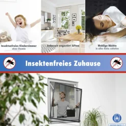TrendLine Fliegenschutz-Fenster 100 x 120 cm anthrazit/anthrazit kürzbar