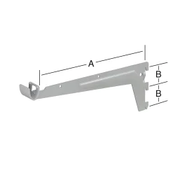 TrendLine Träger für Kleiderstangen grau 33 x 3,6 cm