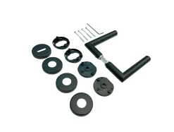 TrendLine Türgriff-Garnitur BB Edelstahl schwarz Ø 49,1 mm
