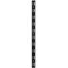 TrendLine Wandschiene 1-reihig schwarz 50 x 2,5 cm