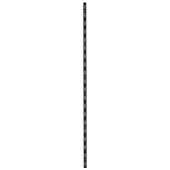 TrendLine Wandschiene 1-reihig schwarz 100 x 1,5 cm
