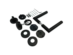 TrendLine WC-Türgriff-Garnitur BB Edelstahl schwarz Ø 49,1 mm