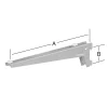 TrendLine Winkelträger 1-reihig grau 38 x 7 cm