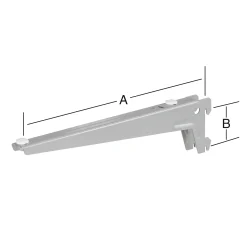 TrendLine Winkelträger 1-reihig grau 18 x 7 cm