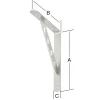 Vormann Alpha Line Garderobenkonsolen nickelmatt 25 x 20 cm