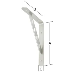 Vormann Alpha Line Garderobenkonsolen nickelmatt 25 x 20 cm