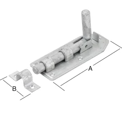 Vormann Bolzenriegel feuerverzinkt 160 x 65 mm