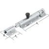 Vormann Bolzen-Türschlossriegel verzinkt 130/40 x 43 mm