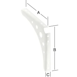 Vormann Delta Line Konsolen weiß 20 x 20 cm