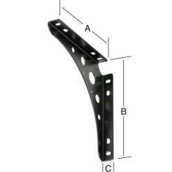 Vormann Delta Line Konsolen schwarz 30 x 30 cm