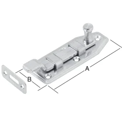 Vormann Fensterriegel verzinkt 80 x 30 mm gekröpfte Form