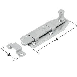 Vormann Fensterriegel verzinkt 110 x 35 mm