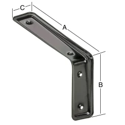 Vormann 3F-Konsolen schwarz 23.5 x 16 cm