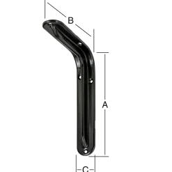 Vormann Format-Standard-Konsolen schwarz 34.5 x 23 cm