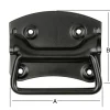 Vormann Kistengriff Stahl 10 x 8 cm schwarz