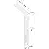 Vormann Konsolstützen weiß 10 x 15 cm