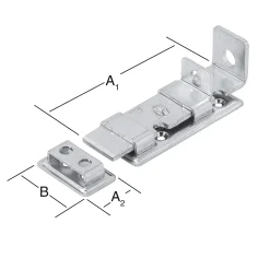 Vormann Sicherheits-Standard-Riegel verzinkt 120/28 x 48 mm