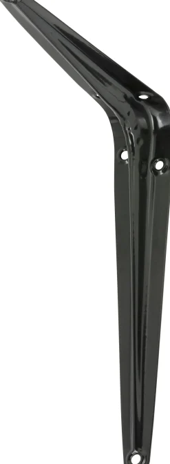 Vormann Stahlblechkonsolen schwarz 75 x 10 cm
