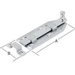 Vormann Türknopfriegel verzinkt 100 x 50 mm
