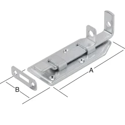 Vormann Türschlossriegel verzinkt 120 x 56 mm