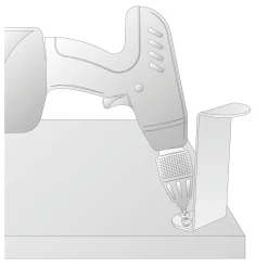 Wagner Möbelfuß ST 0180 Stahl 8 cm schwarz matt - 1 Stück