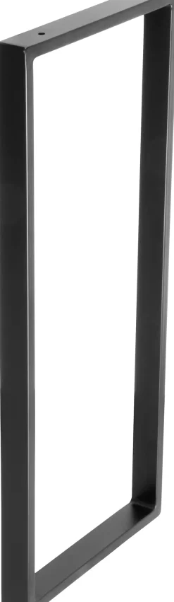 Wagner Möbelfuß Stahl 71 x 30 cm schwarz - 1 Stück