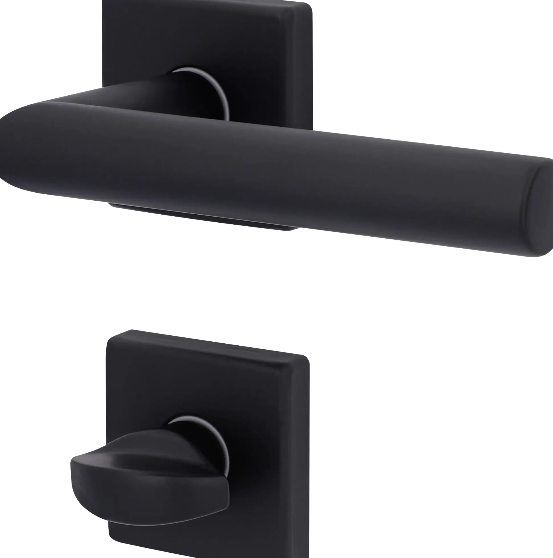 WC-Rosettengarnitur Ronaldino Square Set - schwarz