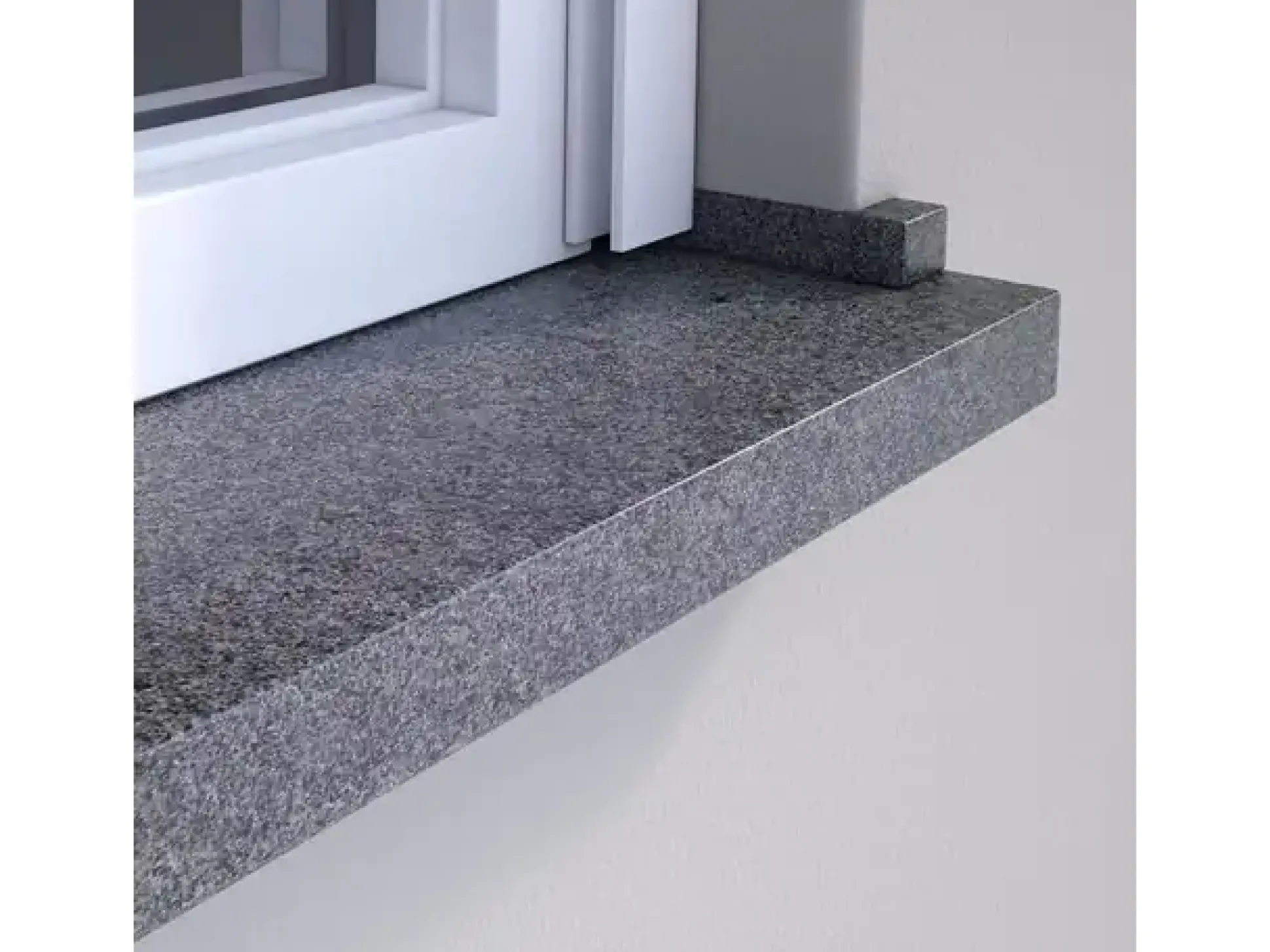 Wigastone Granit-Fensterbank anthrazit Forte 275 x 17,5 x 3 cm mit Wasserrille