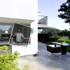 Windhager FliegenschutzFenster Cool 100 x 120 cm schwarz/weiß kürzbar