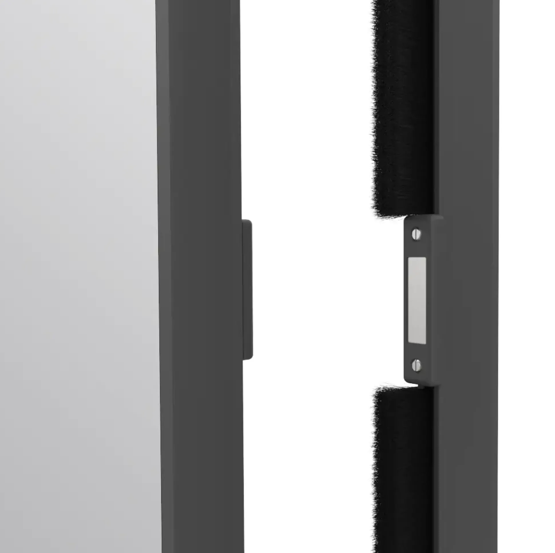 Windhager Fliegenschutz-Pendeltür 100 x 210 cm schwarz/anthrazit