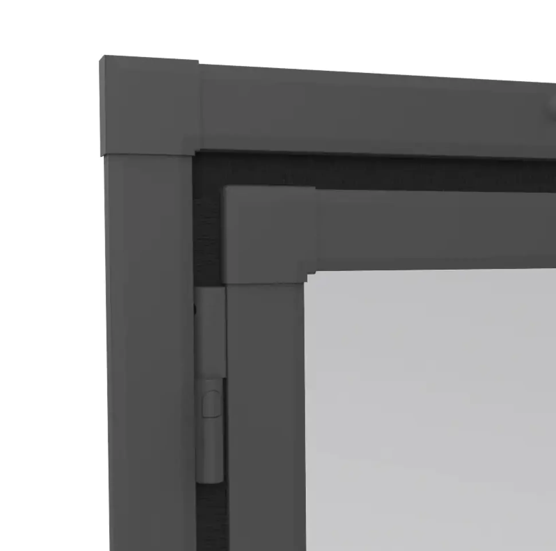 Windhager Fliegenschutz-Pendeltür 100 x 210 cm schwarz/anthrazit