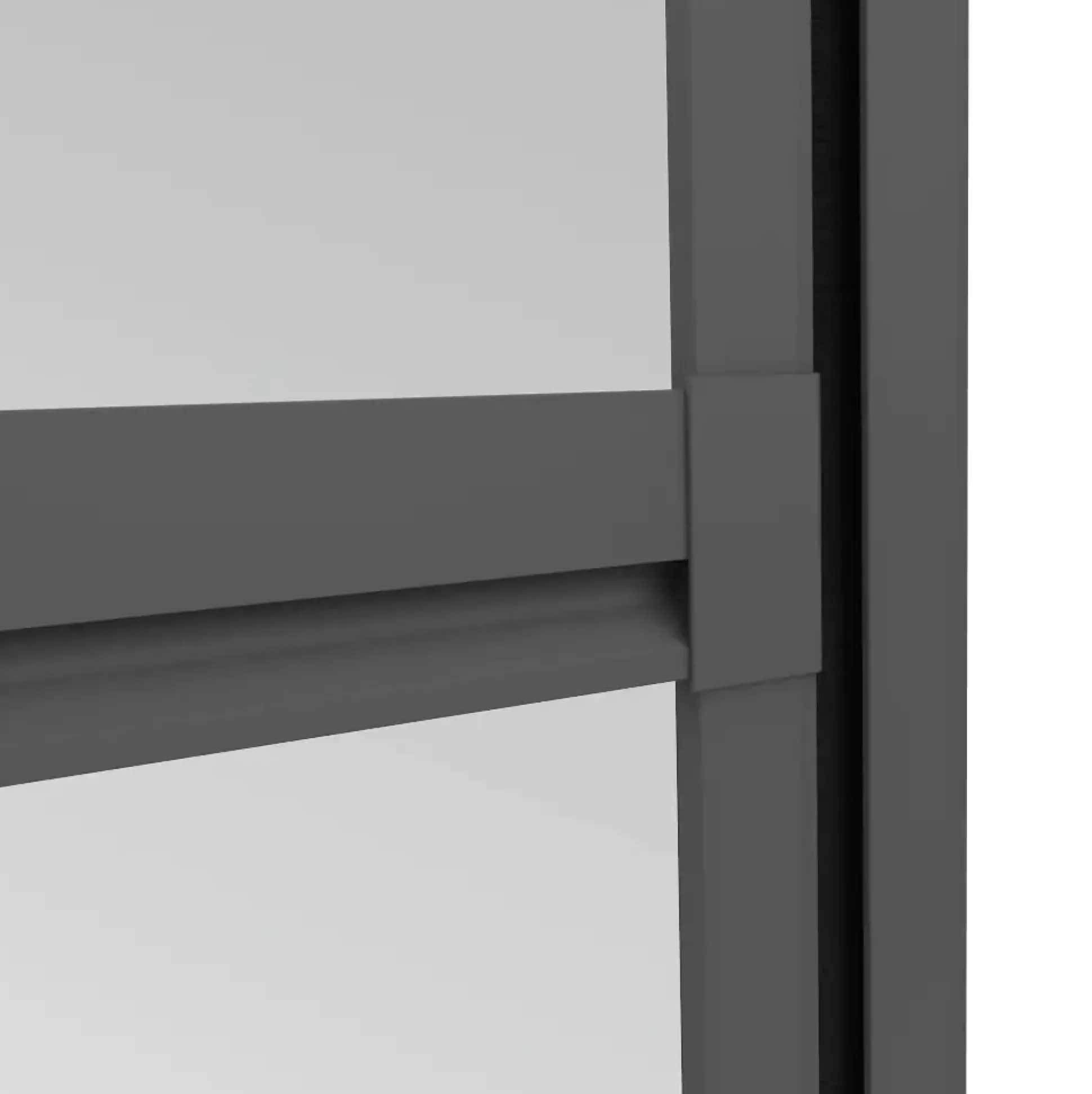 Windhager Fliegenschutz-Pendeltür 100 x 210 cm schwarz/anthrazit