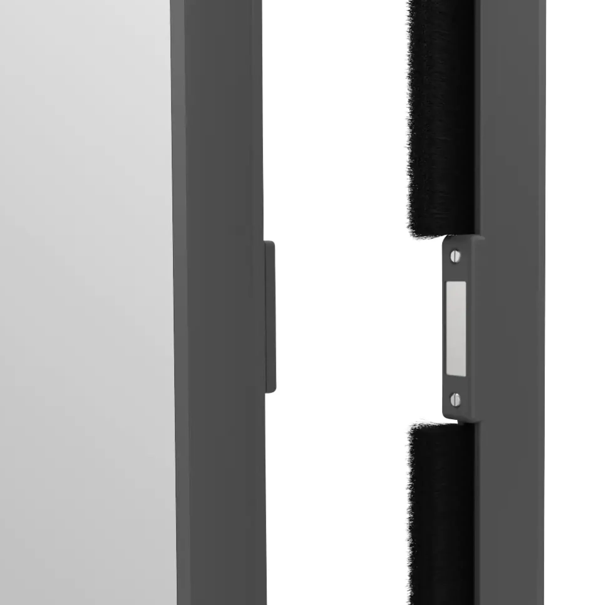 Windhager Fliegenschutz-Pendeltür 100 x 210 cm schwarz/anthrazit