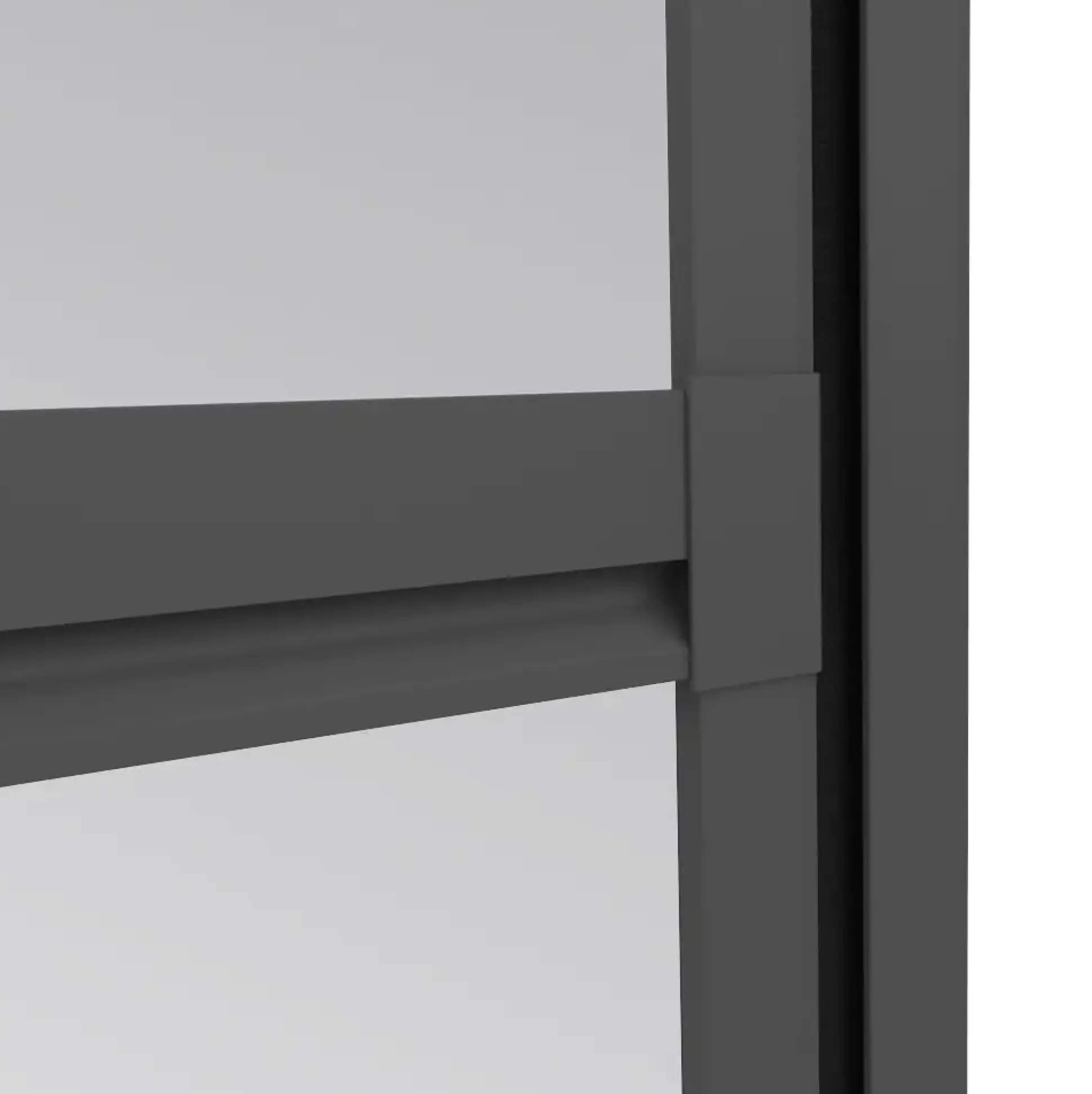 Windhager Fliegenschutz-Pendeltür 100 x 210 cm schwarz/anthrazit