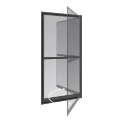 Windhager Fliegenschutz-Pendeltür 100 x 210 cm schwarz/anthrazit
