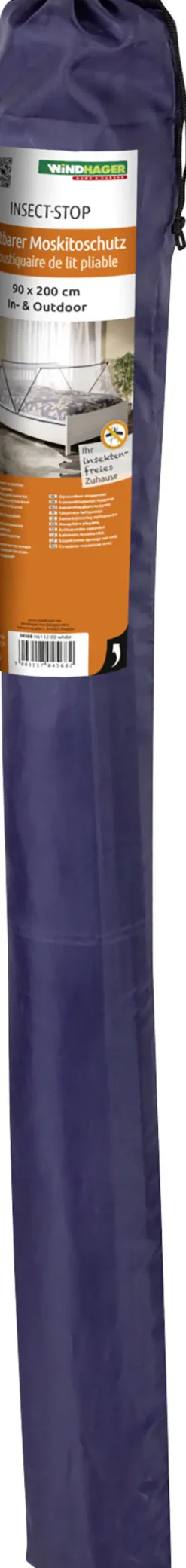Windhager IS Falt-Moskitonetz 180 x 200 cm weiß/anthrazit