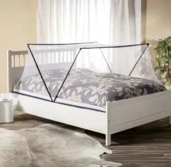 Windhager IS Falt-Moskitonetz 180 x 200 cm weiß/anthrazit