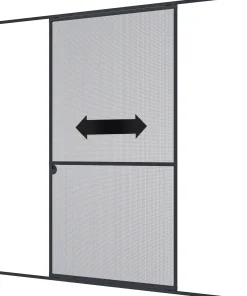 Windhager IS Maß Schiebetür bis 120 x 240 cm schwarz/anthrazit