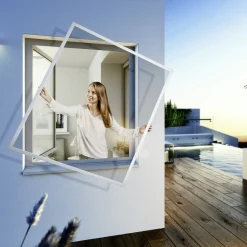 Windhager IS Maßfenster bis 100 x 120 cm schwarz/weiß