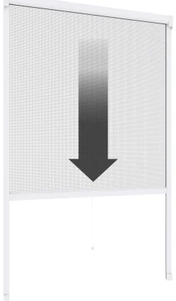 Windhager IS Maßrollo Fenster bis 130 x 160 cm schwarz/weiß