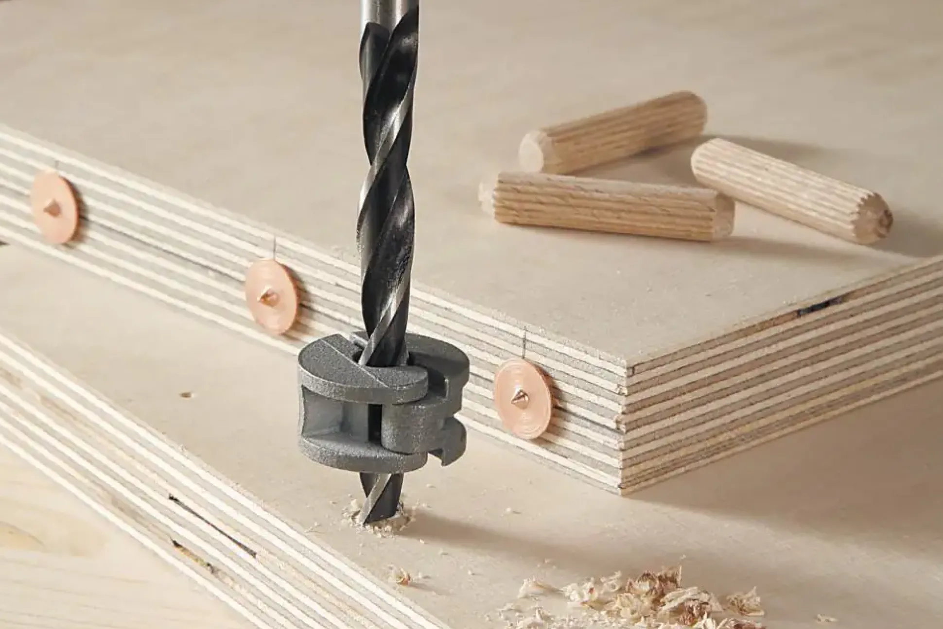 Wolfcraft Dübel-Set Ø 8 mm, 31 teilig