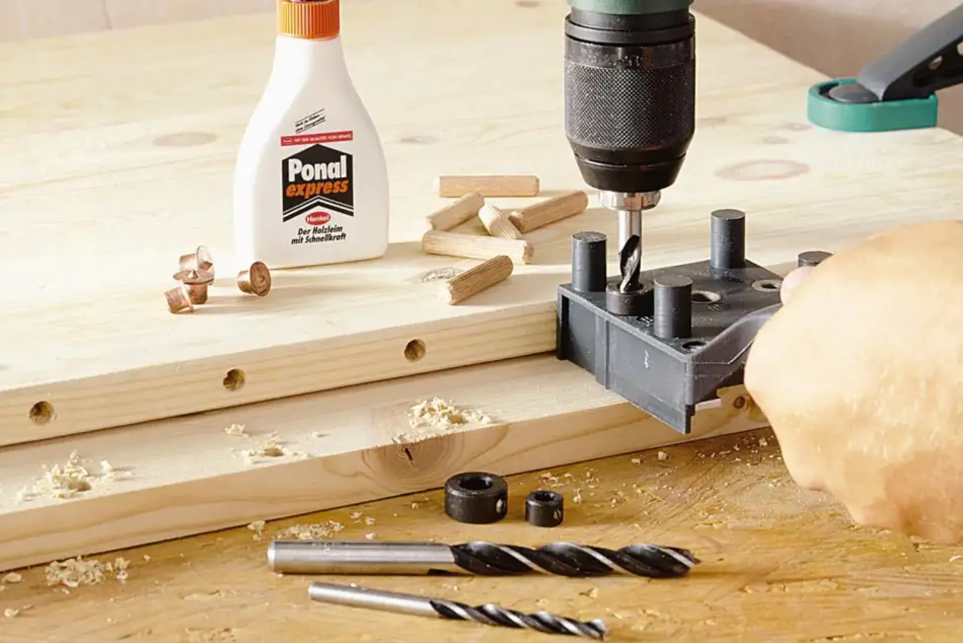 Wolfcraft Sortimentsbox Holzdübel 78 teilig
